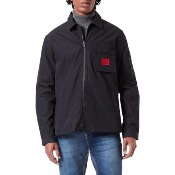 Black Emmond Zip Overshirt