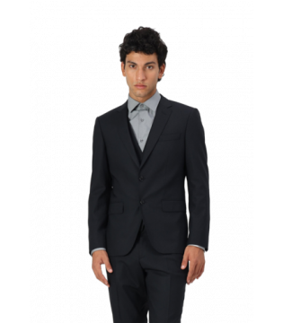 H-Huge 3-Piece Black Suit