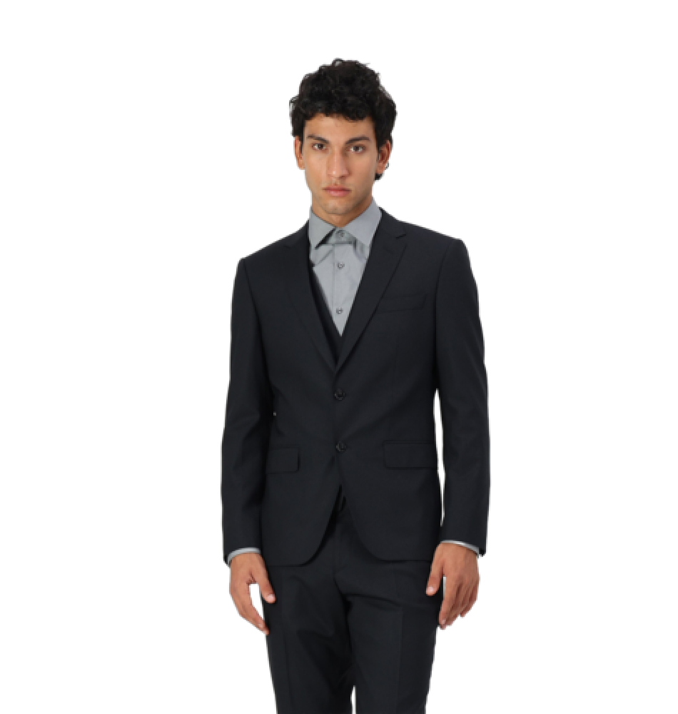 H-Huge 3-Piece Black Suit