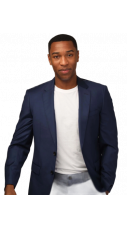 L Heston Navy Blazer