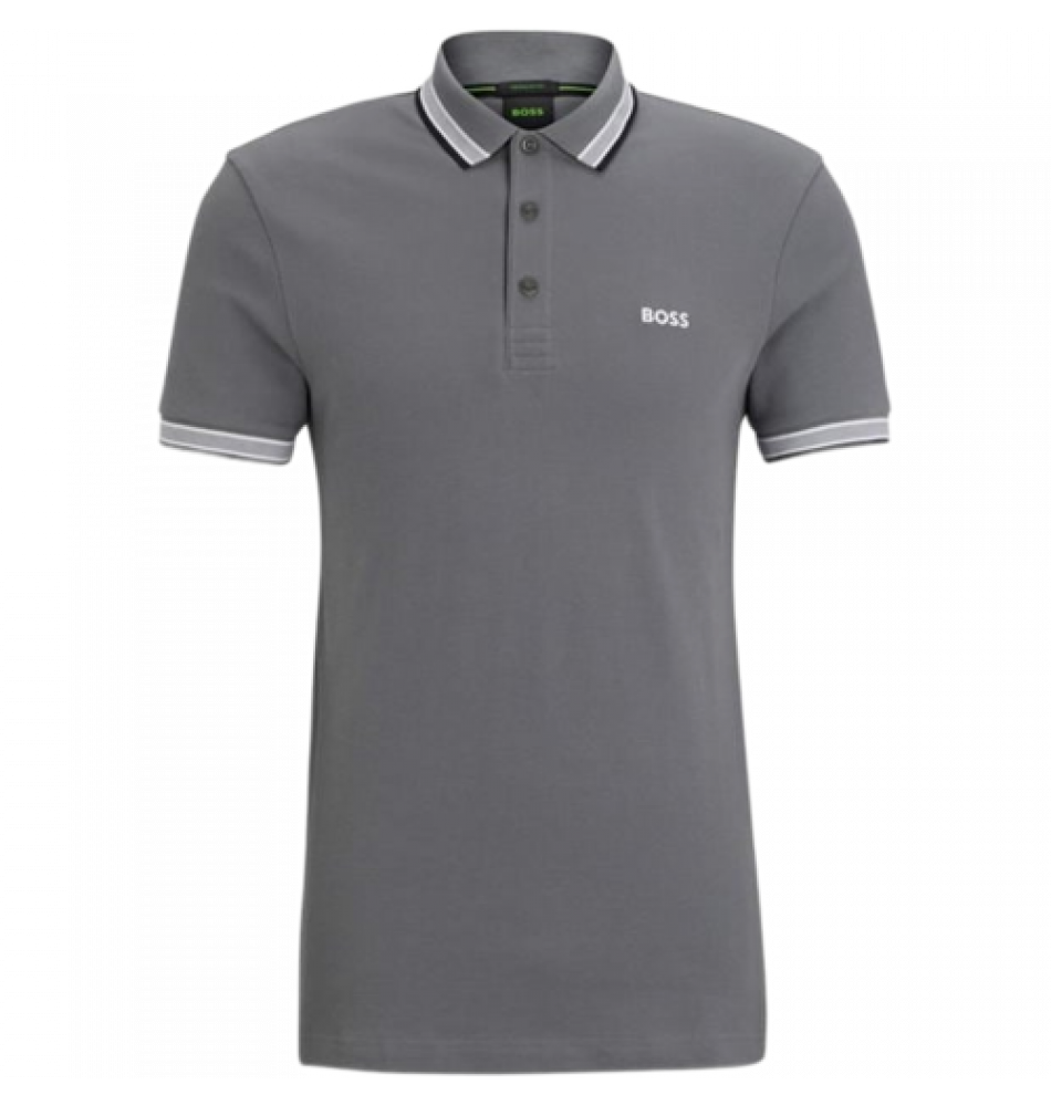 Boss - Paddy Charcoal Polo Shirt