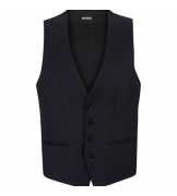 Slim-Fit Waistcoat in Virgin-Wool Serge