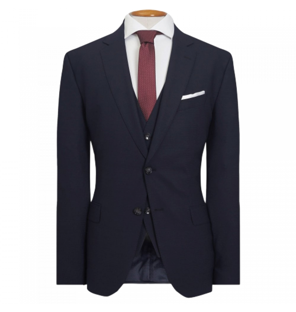 Suit H-Huge-3Pcs-232 Slim Fit - Black