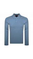 Boss - Passerby Long Sleeve Polo Blue
