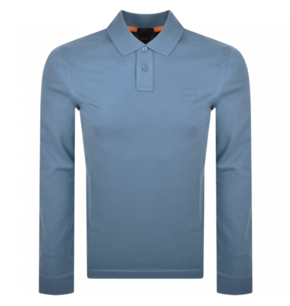 Boss - Passerby Long Sleeve Polo Blue